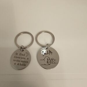 Silver Dad Keychain - Select 1